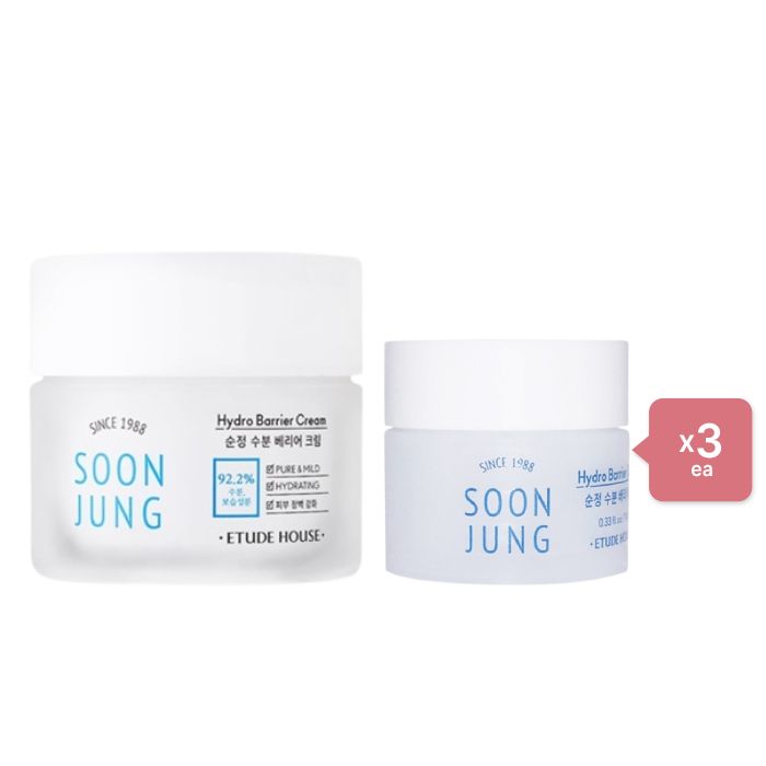 ETUDE - Soon Jung Hydro Barrier Cream - 75ml (1ea) + 10ml (3ea) Set