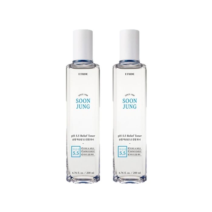 ETUDE - Soon Jung PH 5.5 Relief Toner - 200ml (2ea) Set