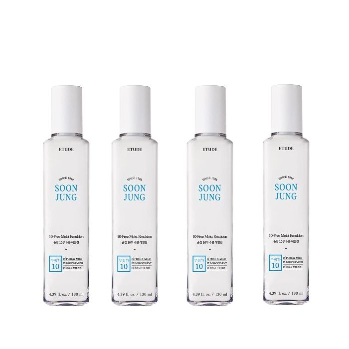 ETUDE - Soon Jung 10-Free Moist Emulsion - 130ml (4ea) Set