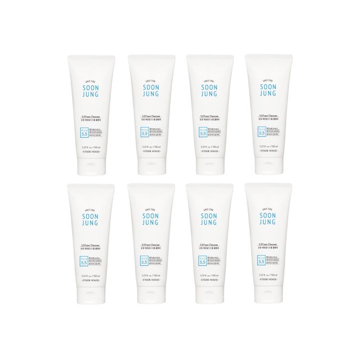 ETUDE - Soon Jung 5.5 Foam Cleanser - 150ML - White (8ea) Set