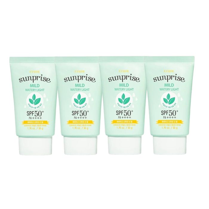 ETUDE - Sunprise Mild Watery Light Sunscreen SPF 50+ PA++++ - 50g (4ea) Set