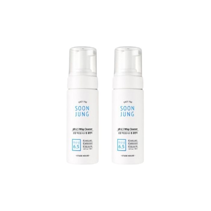 ETUDE - Soon Jung pH 6.5 Whip Cleanser - 250ml (2ea) Set