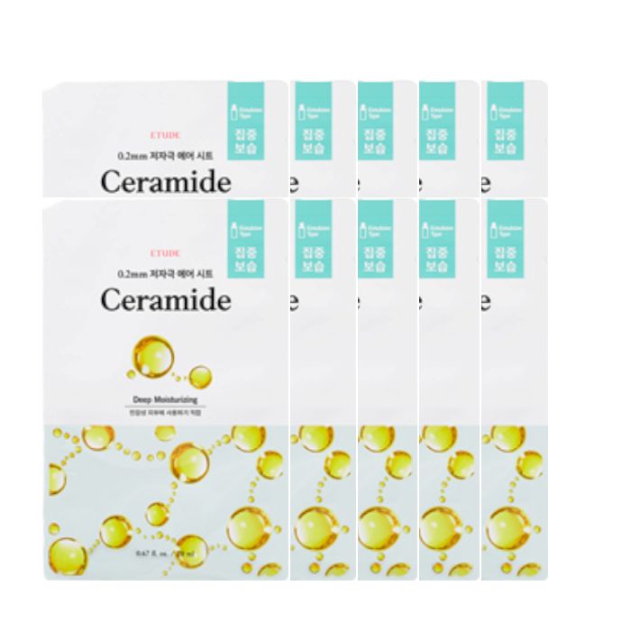 ETUDE - 0.2 Therapy Air Mask (New) - 1pc - Ceramide (10ea) Set