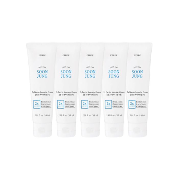 ETUDE - Soon Jung 2x Barrier Intensive Cream - 60ml (5ea) Set