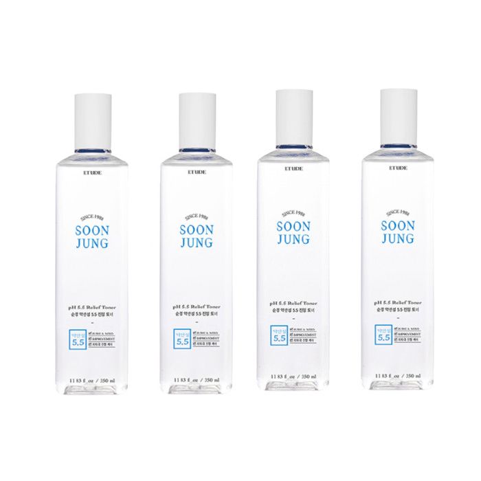 ETUDE - Soon Jung PH 5.5 Relief Toner - 350ml (4ea) Set