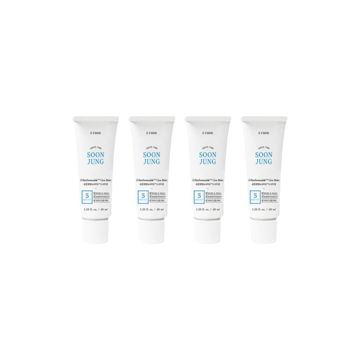 ETUDE - Soon Jung 5-Panthensoside Cica Balm - 40ml (4ea) Set