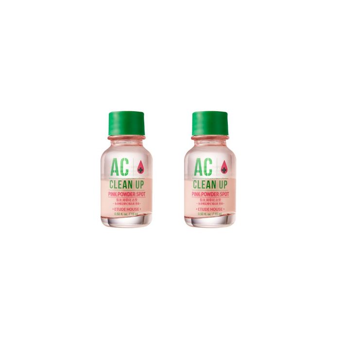 ETUDE - AC Clean Up Pink Powder Spot - 15ml (2ea) Set