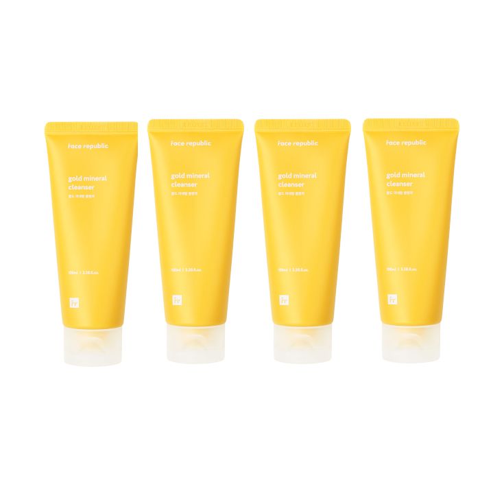 face republic - Gold Mineral Cleanser - 100ml (4ea) Set