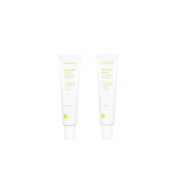 face republic - Glow Screen Sun Gel - 40ml (2ea) Set