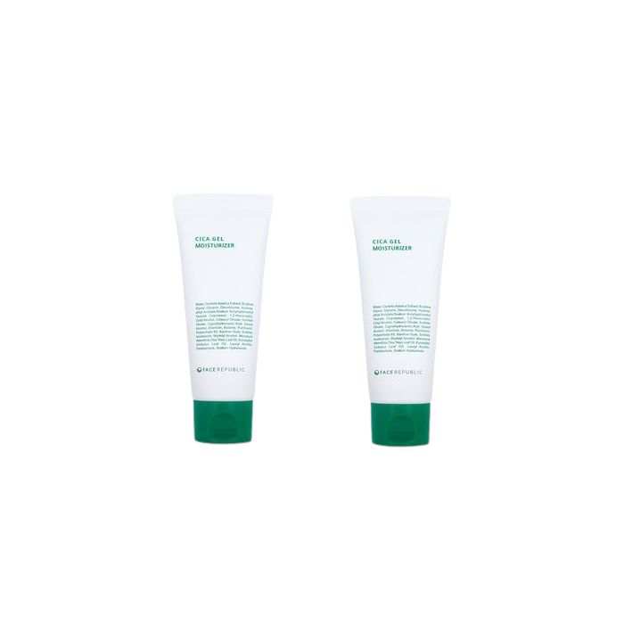 face republic - CICA Gel Moisturizer - 50ml (2ea) Set