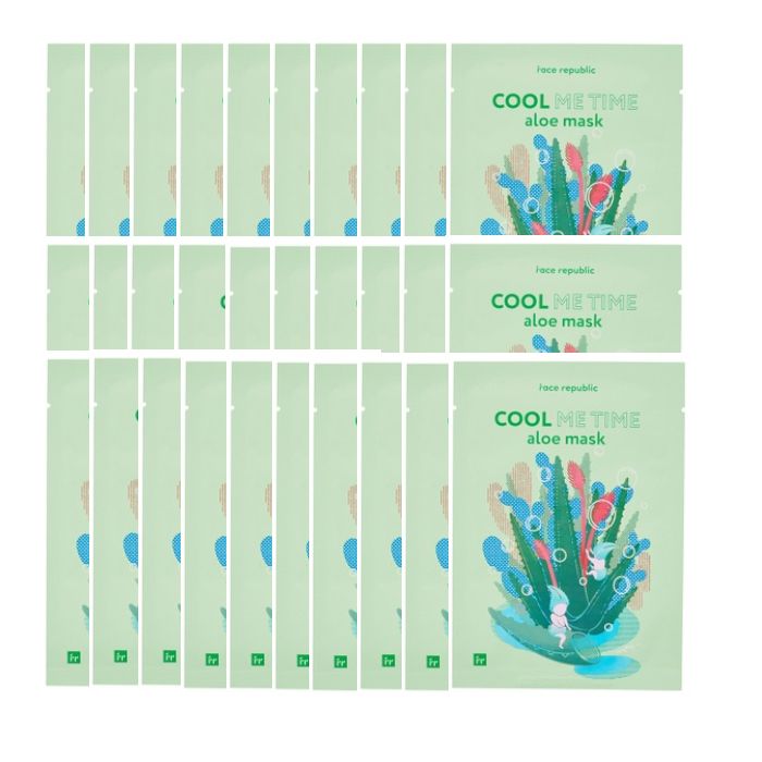 face republic - Cool Me Time Aloe Mask - 23ml (30ea) Set