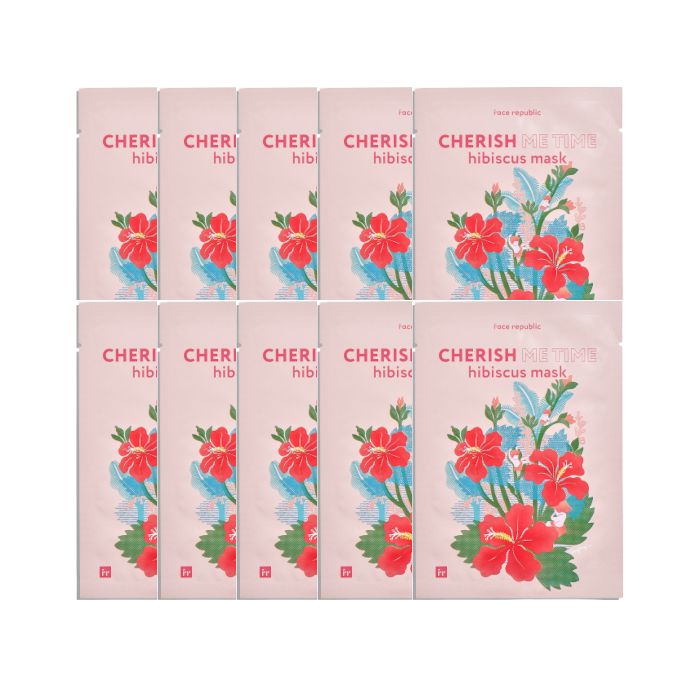 face republic - Cherish Me Time Hibiscus Mask - 23ml (10ea) Set