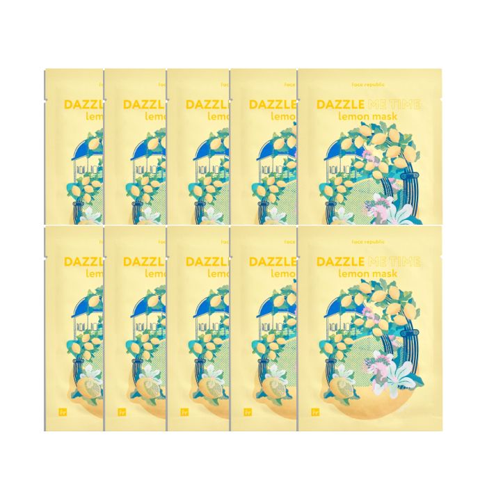 face republic - Dazzle Me Time Lemon Mask - 23ml (10ea) Set