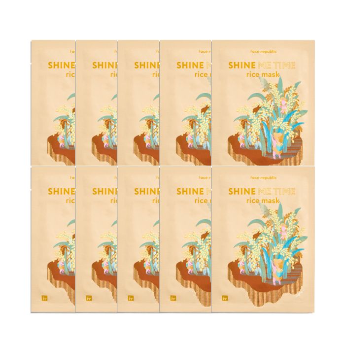 face republic - Shine Me Time Rice Mask - 23ml (10ea) Set