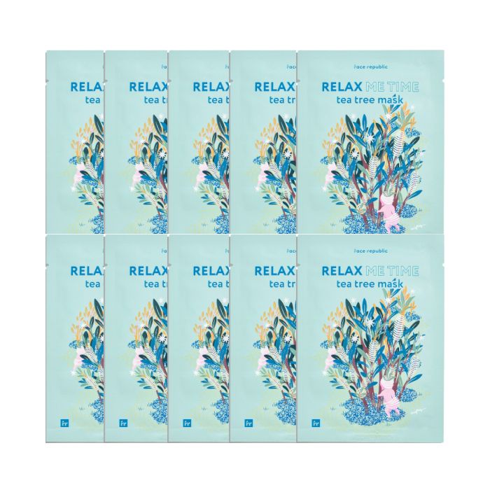 face republic - Relax Me Time Tea Tree Mask - 23ml (10ea) Set