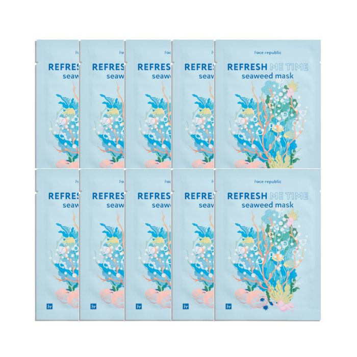 face republic - Refresh Me Time Seaweed Mask (10ea) Set