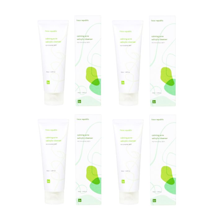 face republic Calming Acne Salicylic Cleanser - 100ml (4ea) Set