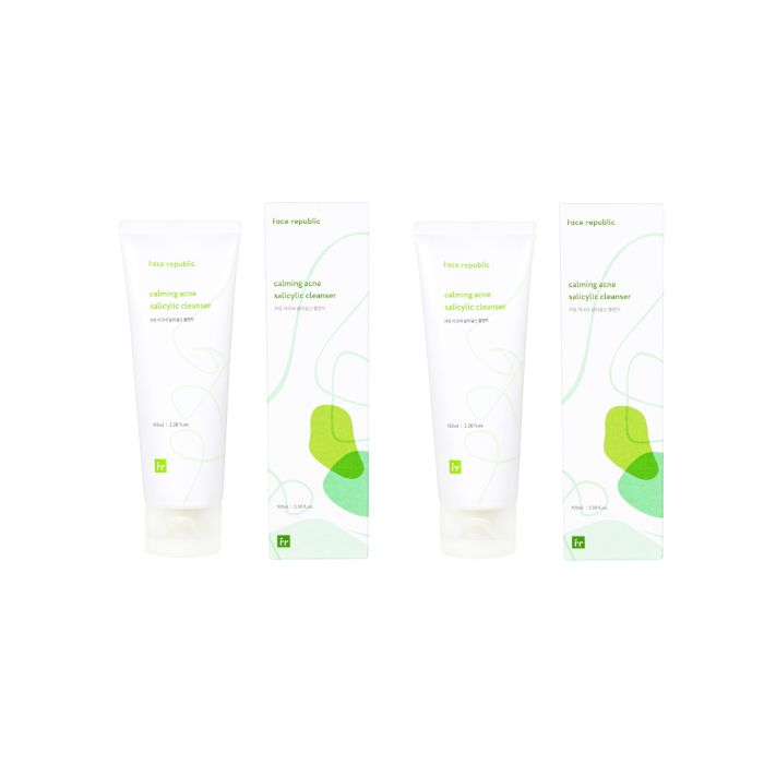 face republic Calming Acne Salicylic Cleanser - 100ml (2ea) Set