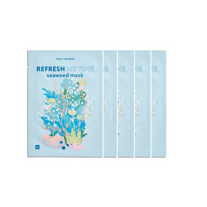 face republic Refresh Me Time Seaweed Mask - 23ml (5ea) Set