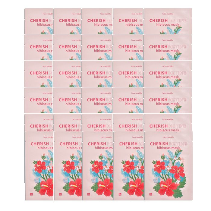 face republic - Cherish Me Time Hibiscus Mask - 23ml (30ea) Set