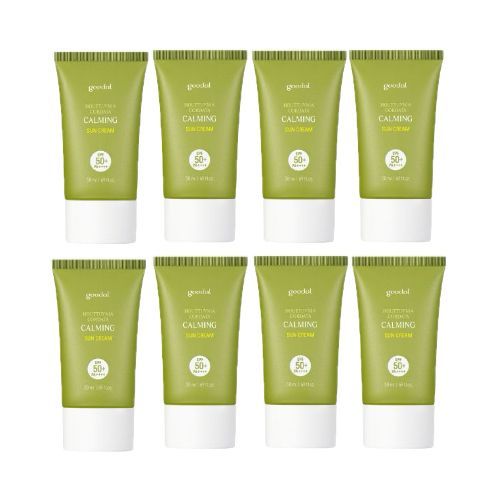 Goodal - Houttuynia Cordata Calming Moisture Sun Cream SPF50+ PA++++ - 50ml (8ea) Set
