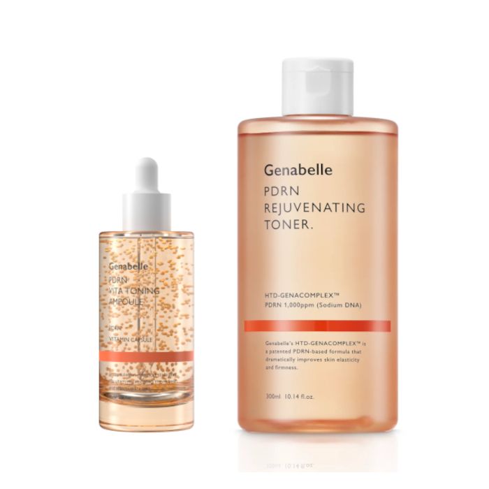 Genabelle - PDRN VITA Toning Ampoule JUMBO - 70ml & PDRN Rejuvenating Toner - 300ml Set