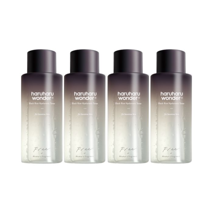 haruharu wonder - Black Rice Hyaluronic Toner - Fragrance Free - 150ml (4ea) Set
