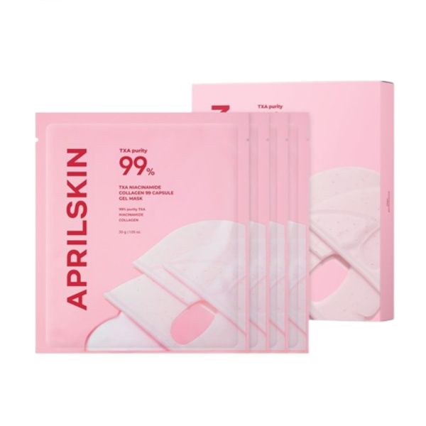 APRILSKIN - TXA Niacinamide Collagen 99 Capsule Gel Mask - 30g*4ea