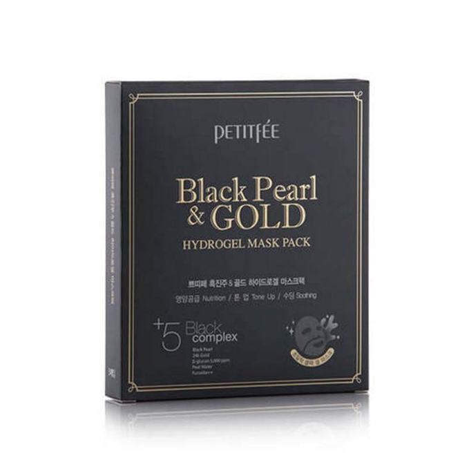 PETITFEE - Hydrogel Mask Pack - 5pcs - #Black Pearl & Gold