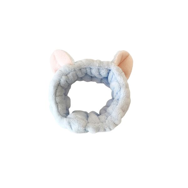 MsBlossom - Face Wash Cat Ribbon Headband - 1pc 3 MsBlossom - Face Wash Cat Ribbon Headband - 1pc