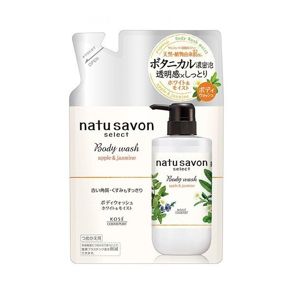 [Deal] Kose - Softymo Natu Savon Select Body Wash Refill - Apple & Jasmine - 360ml