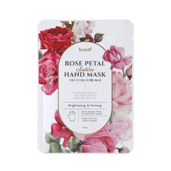 [Deal] PETITFEE - Koelf Rose Petal Satin Hand Mask - 6g X 1pc
