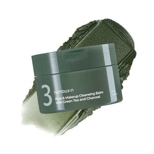 [Deal] numbuzin - No.3 Pore & Makeup Cleansing Balm with Green Tea and Charcoal - 85g