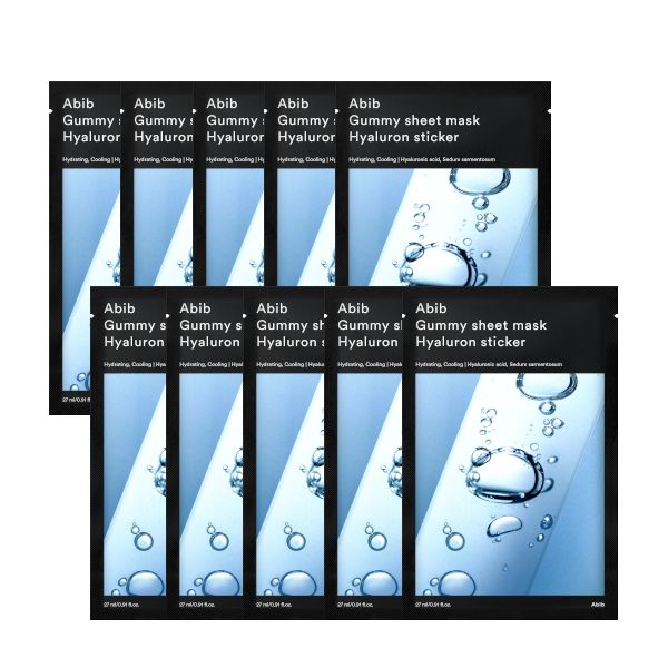 [Deal] Abib - Gummy Sheet Mask - Hyaluron Sticker - 10pcs